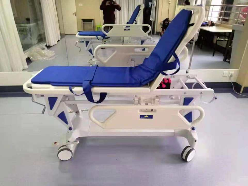 Bệnh viện khẩn cấp sơ cứu ICU xe sang trọng bằng phẳng cho bệnh nhân chuyển thiết bị xe cứu thương cáng cho phòng bệnh nhân