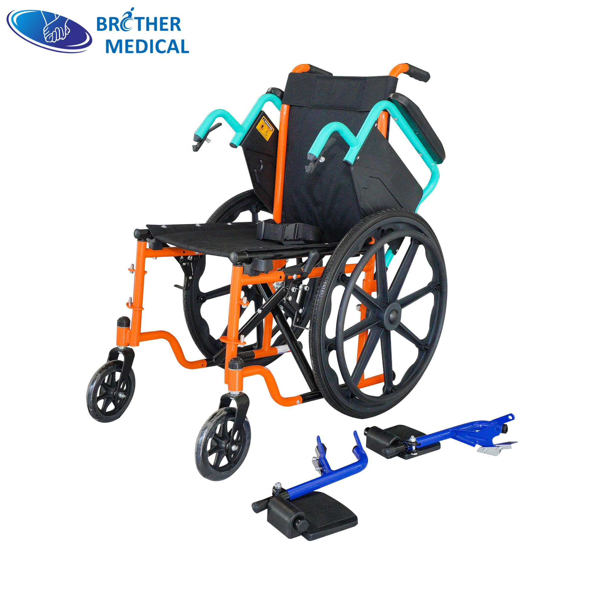 Xe lăn có thể điều chỉnh chiều cao cho trẻ em Chiều rộng ghế tùy chỉnh | Nhà sản xuất xe lăn bằng tay