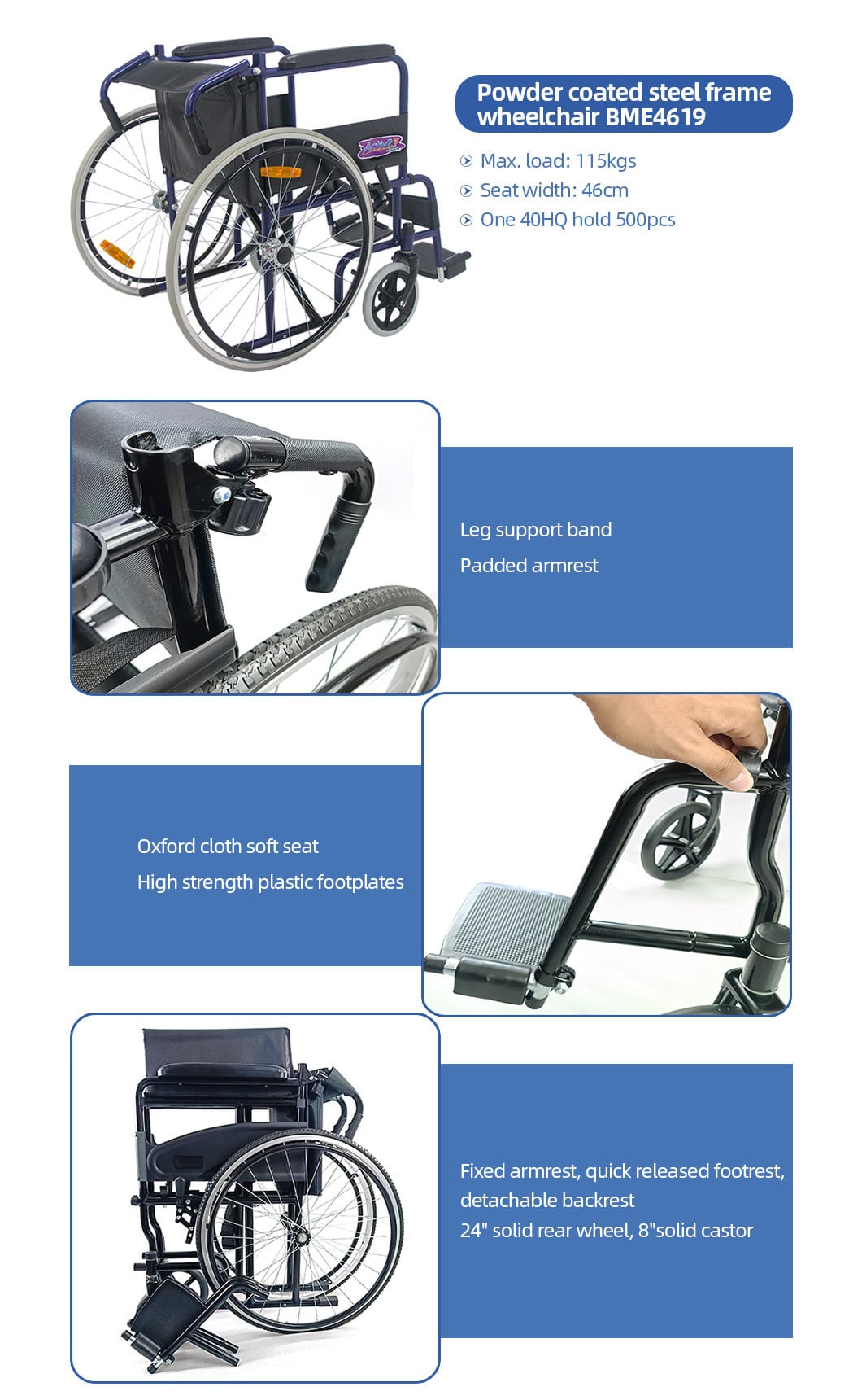 Chi tiết xe lăn BME4619