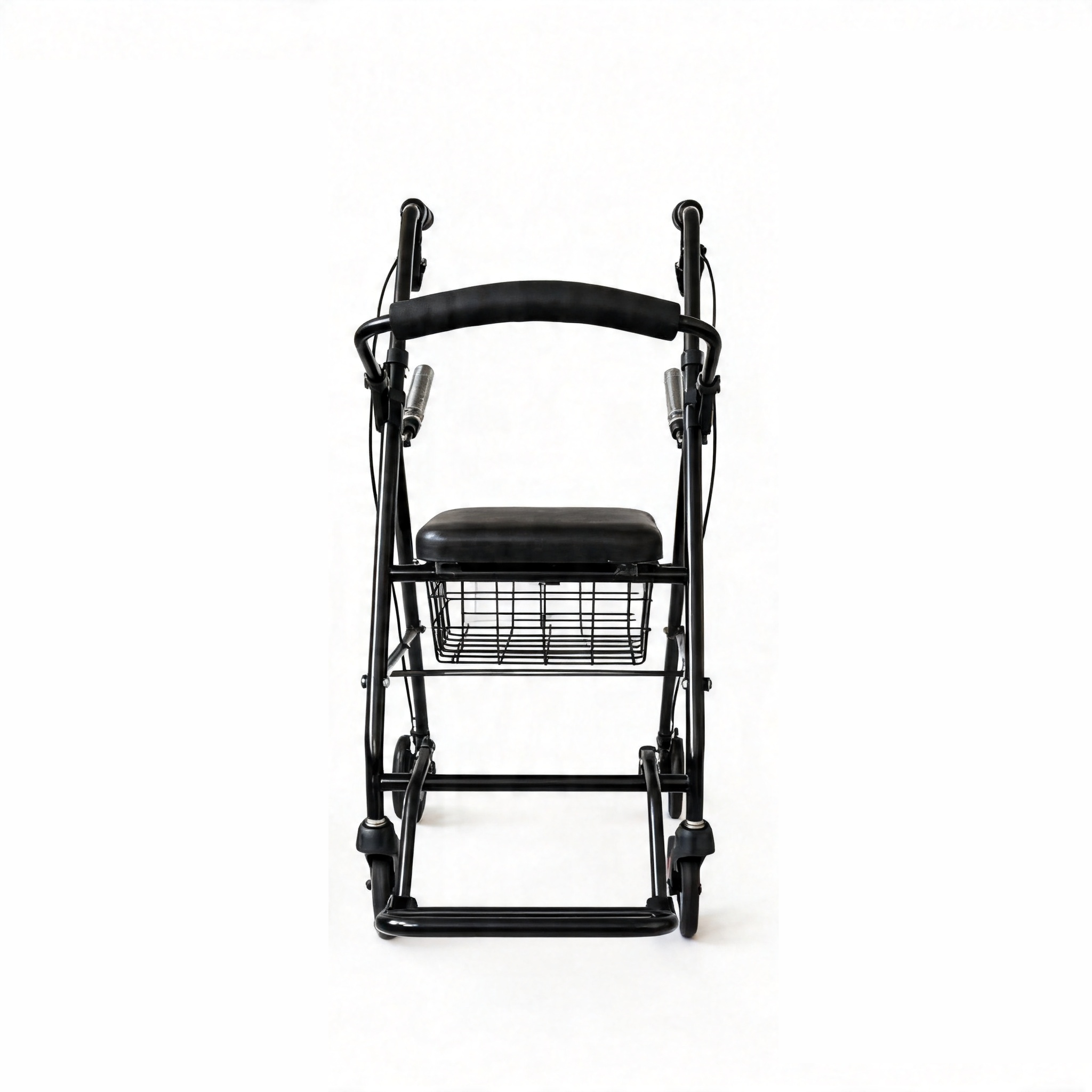 Ghế vận chuyển và xe lăn có thể gập lại 2 trong 1 BME885 có đệm ngồi và chỗ để chân có thể gập lại