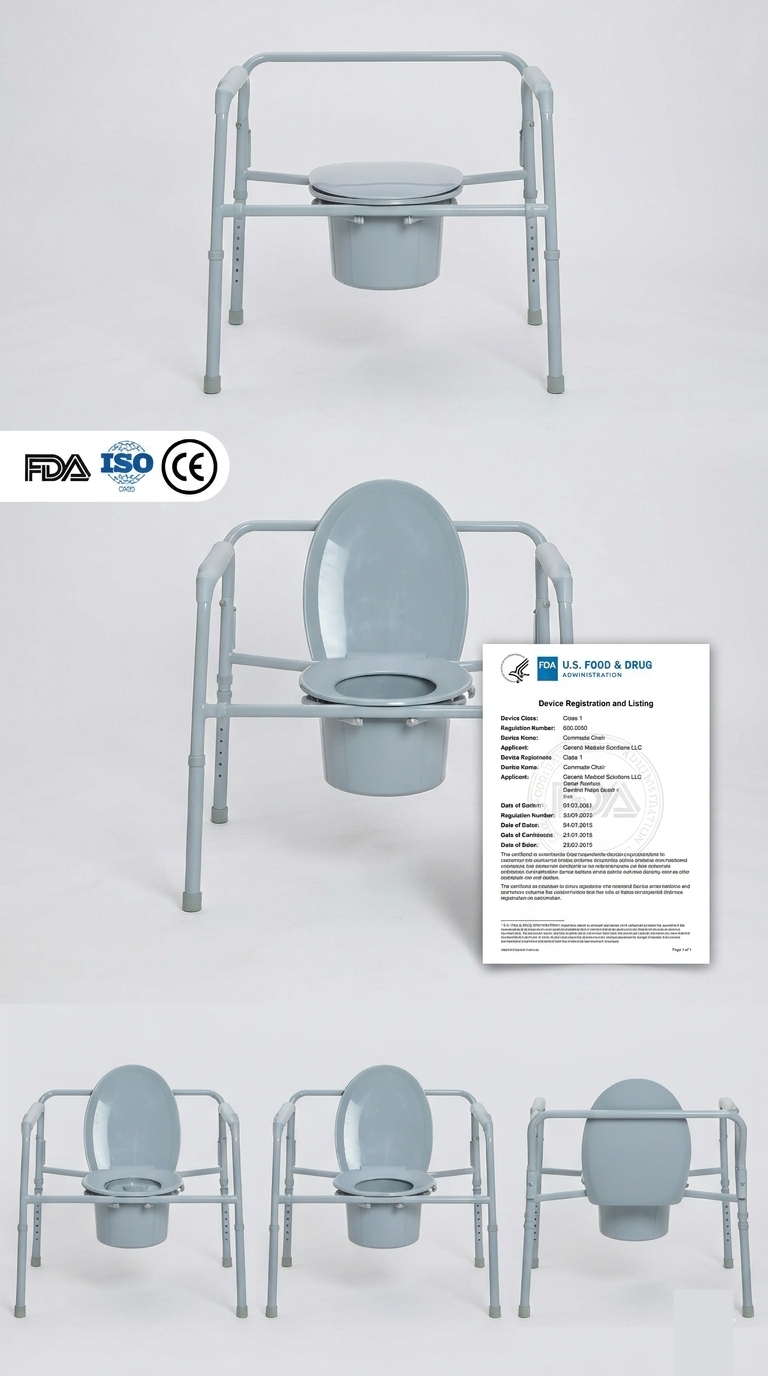 Tủ gấp giảm b&eacute;o đ&atilde; được FDA đăng k&yacute; với khung th&eacute;p bền, hỗ trợ tải trọng l&ecirc;n tới 650 lbs. Được chứng nhận cho thị trường thiết bị y tế (DME) của Hoa Kỳ, tu&acirc;n thủ m&atilde; HCPCS E0168.