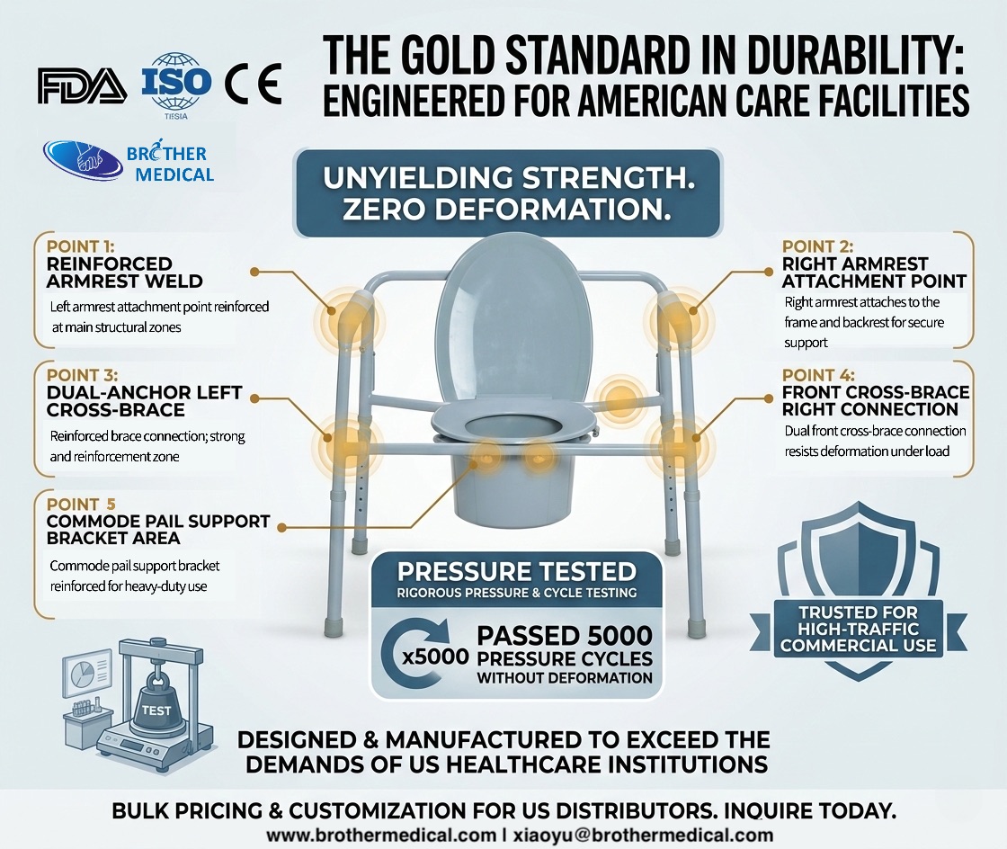 Tủ giảm c&acirc;n được FDA chứng nhận c&oacute; 6 khớp nối kết cấu được gia cố v&agrave; được x&aacute;c nhận qua thử nghiệm ứng suất 5.000 chu kỳ để đảm bảo độ bền kh&ocirc;ng biến dạng.