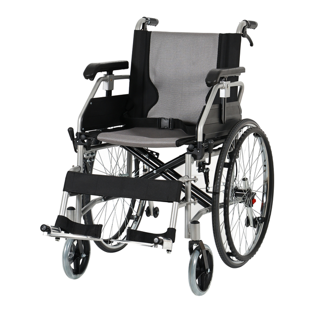 Xe lăn có thể điều chỉnh chiều cao đa chức năng bằng nhôm