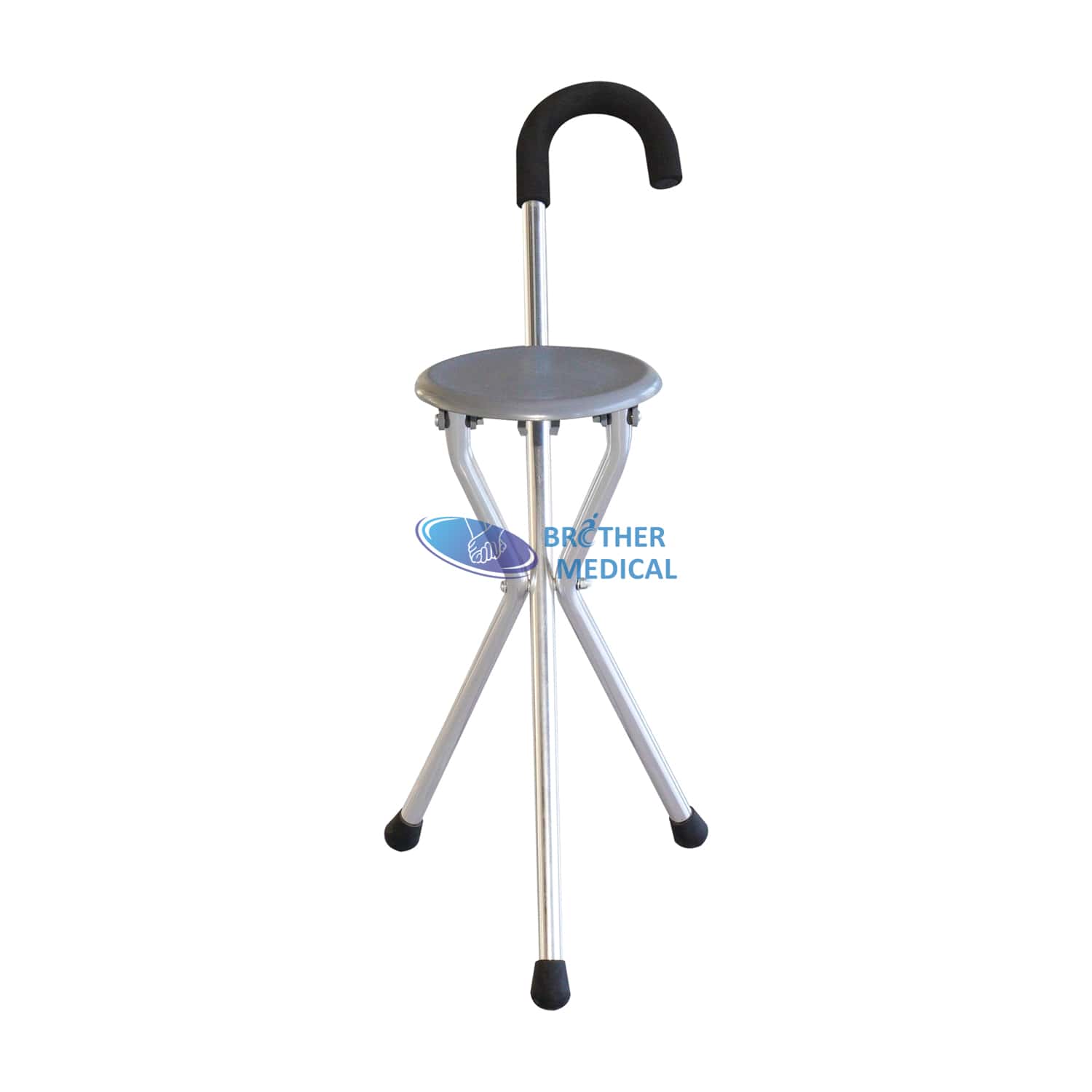 Chiều cao có thể điều chỉnh ghế bằng nhôm có thể phục hồi đi bộ di động với ghế ngồi