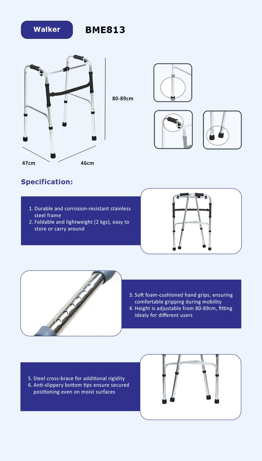 Đặc điểm kỹ thuật Walker BME813