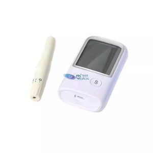 Bộ dụng cụ kiểm tra bệnh tiểu đường kỹ thuật số glucometer y tế Không có máy đo glucose mã hóa với màn hình LCD