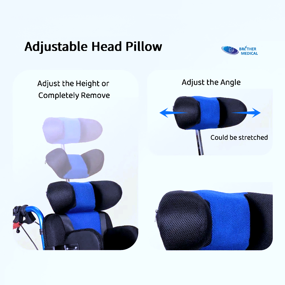 Gối tựa đầu c&oacute; thể điều chỉnh - Xe lăn CP - Brother Medical