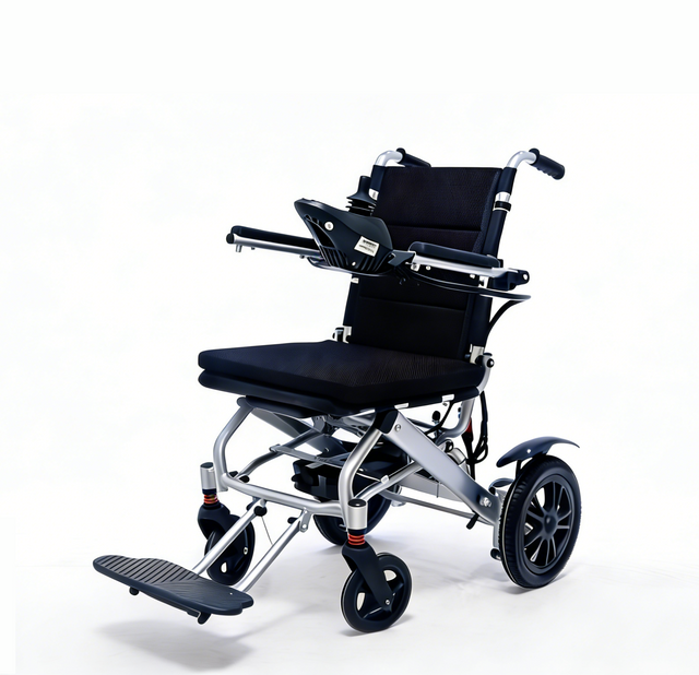 Xe lăn điện siêu nhẹ 17kg | Xe lăn điện gấp nhôm để vận chuyển dễ dàng