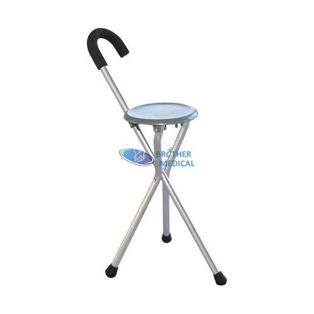 Chiều cao có thể điều chỉnh ghế bằng nhôm có thể phục hồi đi bộ di động với ghế ngồi