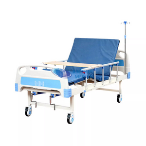 Thiết bị nội thất của Bệnh viện Trung Quốc Sức khỏe Chăm sóc sức khỏe Thép 2 Cranks Hướng dẫn hai chức năng Bệnh viện Giường y tế Giá cả cho người già