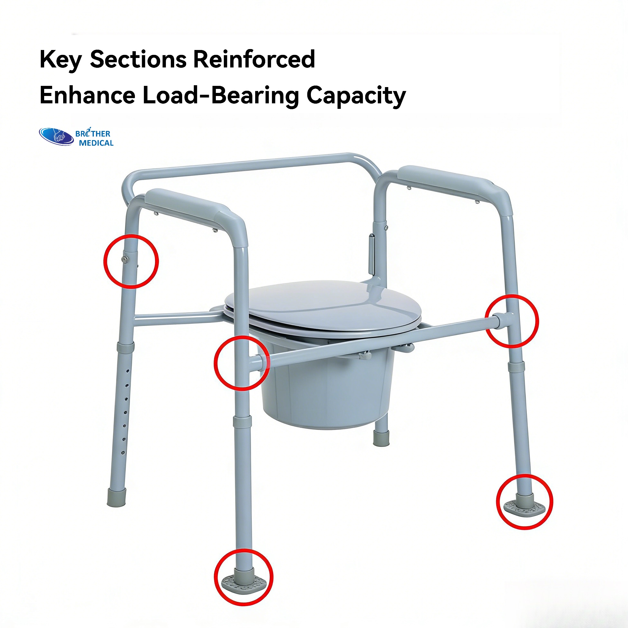 Cận cảnh qu&aacute; tr&igrave;nh h&agrave;n ch&iacute;nh x&aacute;c tr&ecirc;n ghế b&agrave;nh gấp d&agrave;nh cho trẻ em giảm b&eacute;o cấp độ chuy&ecirc;n nghiệp của Brother Medical. C&aacute;c phần ch&iacute;nh được gia cố tăng cường khả năng chịu tải 