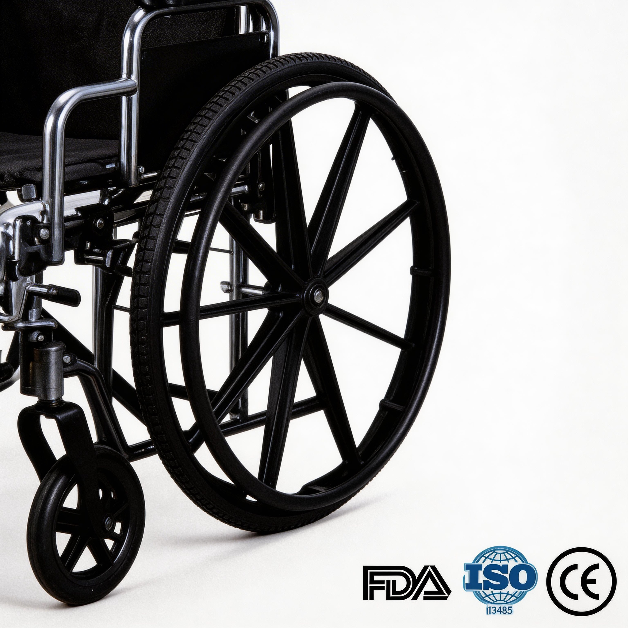 Xe lăn bằng tay công suất cao 24 inch BME4618 | Tải tối đa 400 Lbs