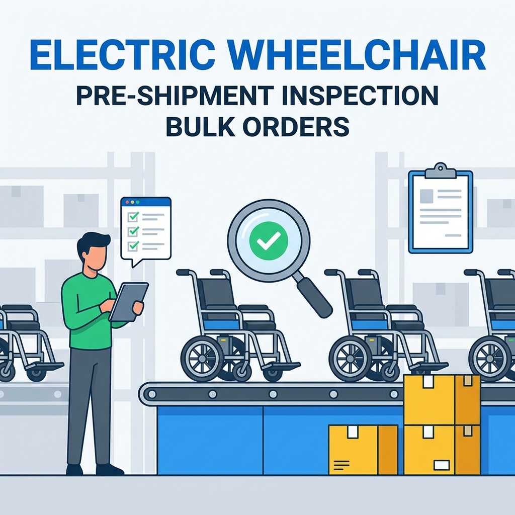 Danh sách kiểm tra trước khi giao hàng cho xe lăn điện cho các đơn đặt hàng số lượng lớn