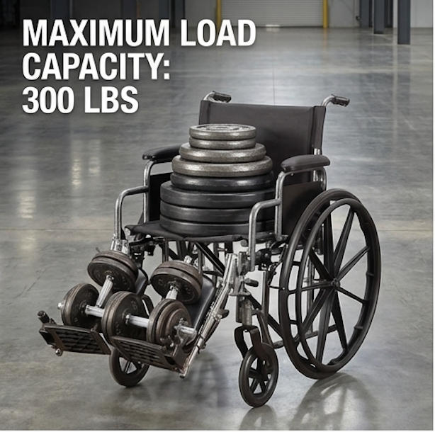 Xe lăn d&agrave;nh cho người b&eacute;o ph&igrave; Trọng lượng người d&ugrave;ng tối đa 300–700 lbs (136–317 kg) Brother Medical